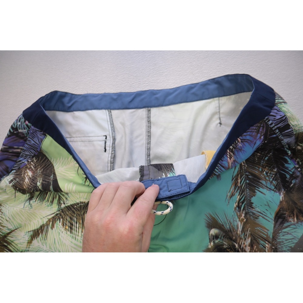 Tommy Bahama Board Shorts Mens 40 Green Palm Tree Tropical Print Relax Excellent - Picture 4 of 7
